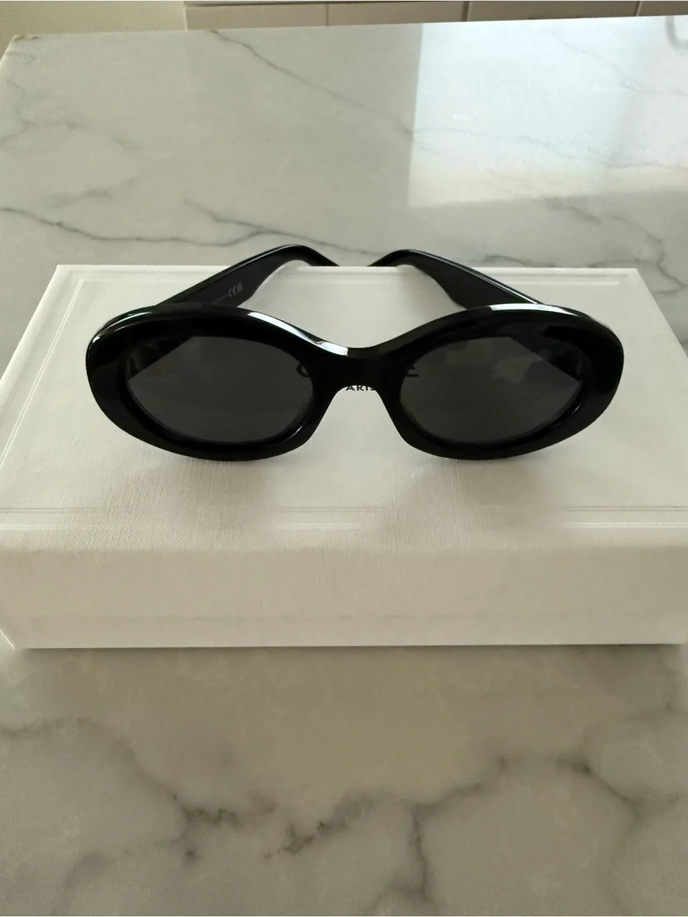 Celine Triomphe Oval Sunglasses Black. CL40194U, 01A, with Packaging